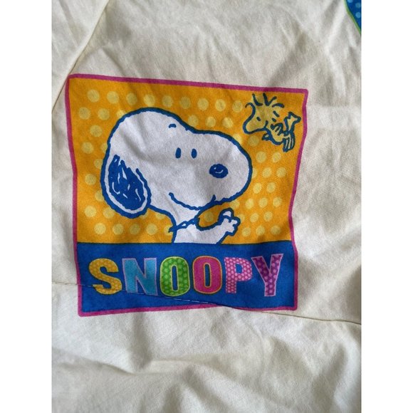 VTG Peanuts Snoopy Friends Comforter Charlie Linus cartoon 80 90s duvet blanket - Picture 5 of 16